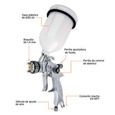 Pistola ara intar de gravedad boquilla